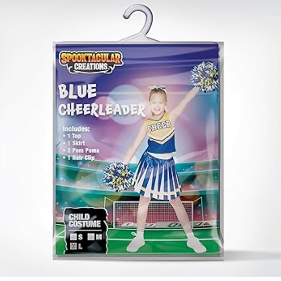 NWT Blue Cheerleader Costume - Child SIZE L(10-12) - Picture 5 of 12